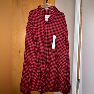 Black and red flannel